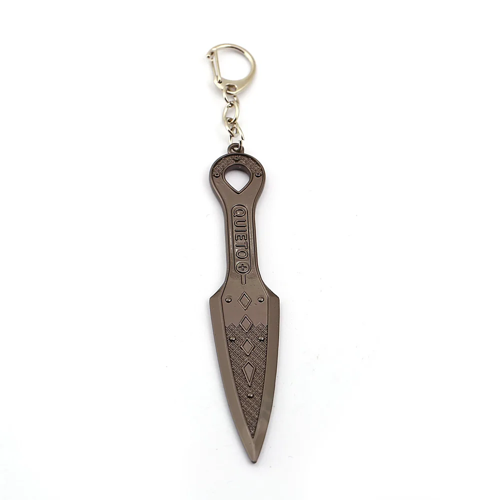 

Game Apex Legends Keychain Men Metal Evil Spirit Dagger Weapon Knife Key Chain Car Vintage Keyring Women llaveros Jewelry New