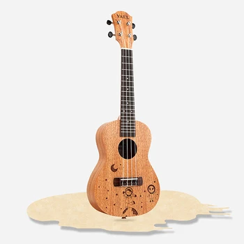 

ABGZ-Yael 23 Inch Concert Ukulele 4 String Hawaiian Mini Guitar Uku Spacewalk Pattern Acoustic Guitar Mahogany Rosewood Ukelel