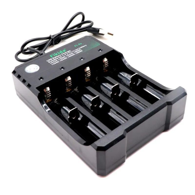

New 3.7V 18650 Charger Li-ion battery USB independent charging portable electronic cigarette 18350 16340 14500 battery charger