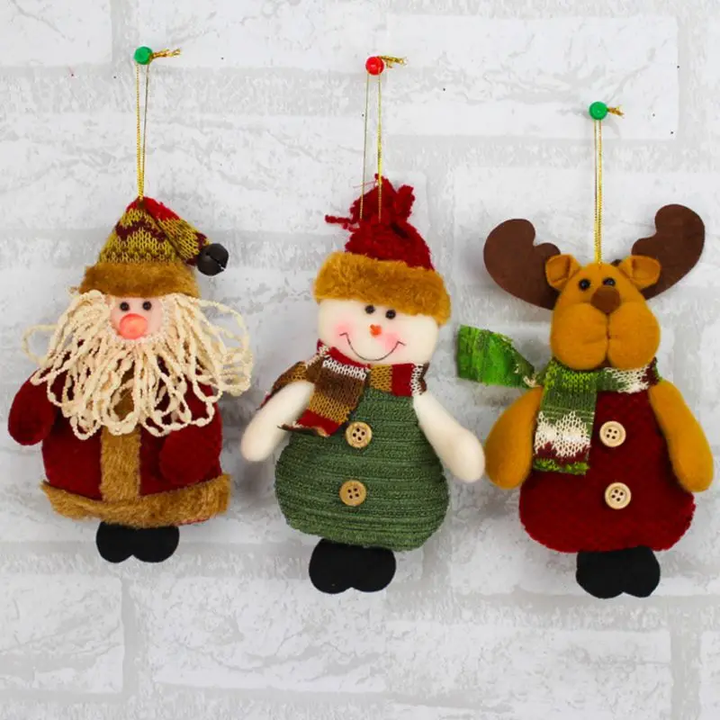 2017 Christmas Santa Claus Doll Toy Tree Ornaments Decoration Exquisite For Home Xmas Happy New Year Gift navidad | Дом и сад
