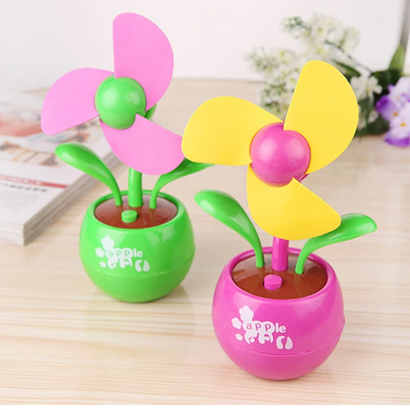 2017 Summer Office Portable Handheld Mini Usb Fan 3 Leaves Sun Flower Fans Electric Cooler Air