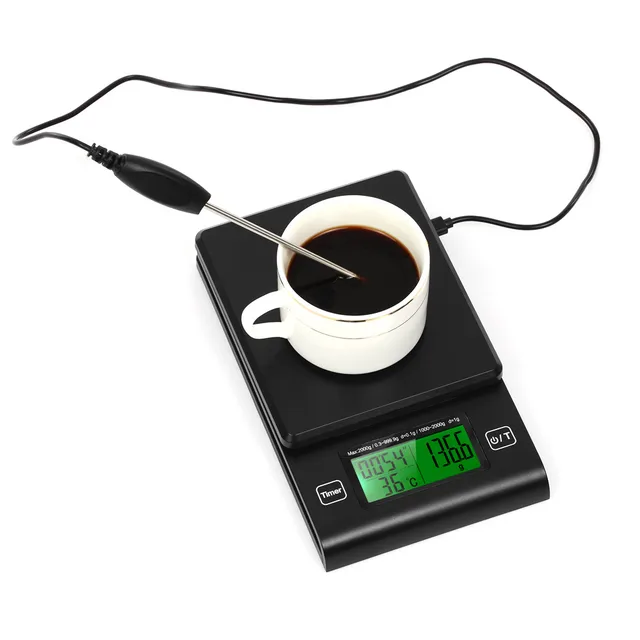 Digital Coffee Scale Multifunction Kitchen Food Scale with Timer