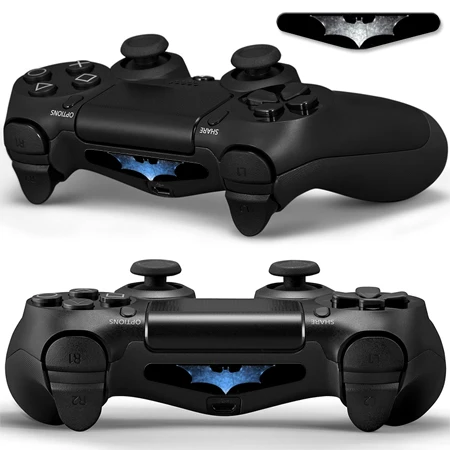 

New Batman Design Removable LED Light Bar Cover Vinyl Decal Sticker For PlayStation 4 For PS4 Controller