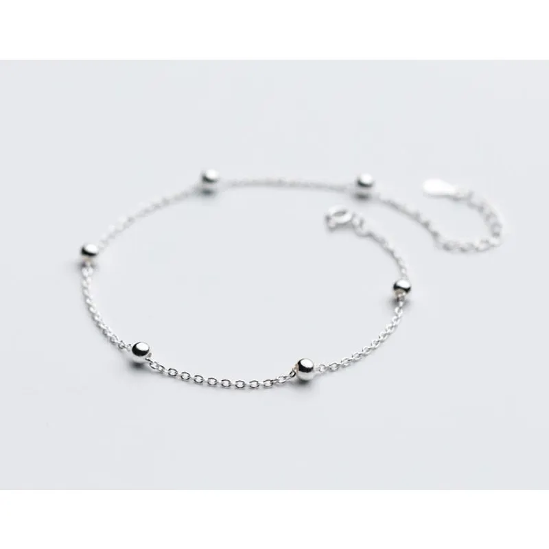 Blue Butterfly Anklet for Women S925 Sterling Silver Adjustable Foot Ankle Bracelet Birthday Gifts for Girls