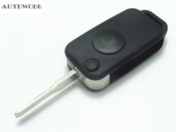 

AUTEWODE New 1 Button Flip Folding Keyless Entry Remote Key Fob Case Shell for Mercedes Key For Benz C E S ML SL ML55 AMG S500 S