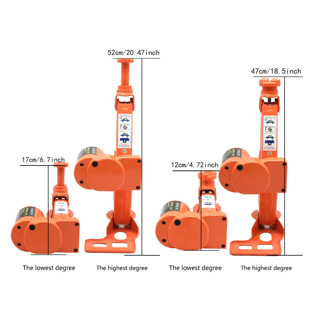 Portable 12V Car Jack 3Ton Electric Jack Auto Lift Scissor Jack Lifting Machinisms Lift Jack MutiFunction