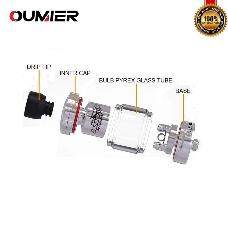 Атомайзер для электронных сигарет оригинал OUMIER BOMBUS RTA Vape Tank 510 наполнитель сверху