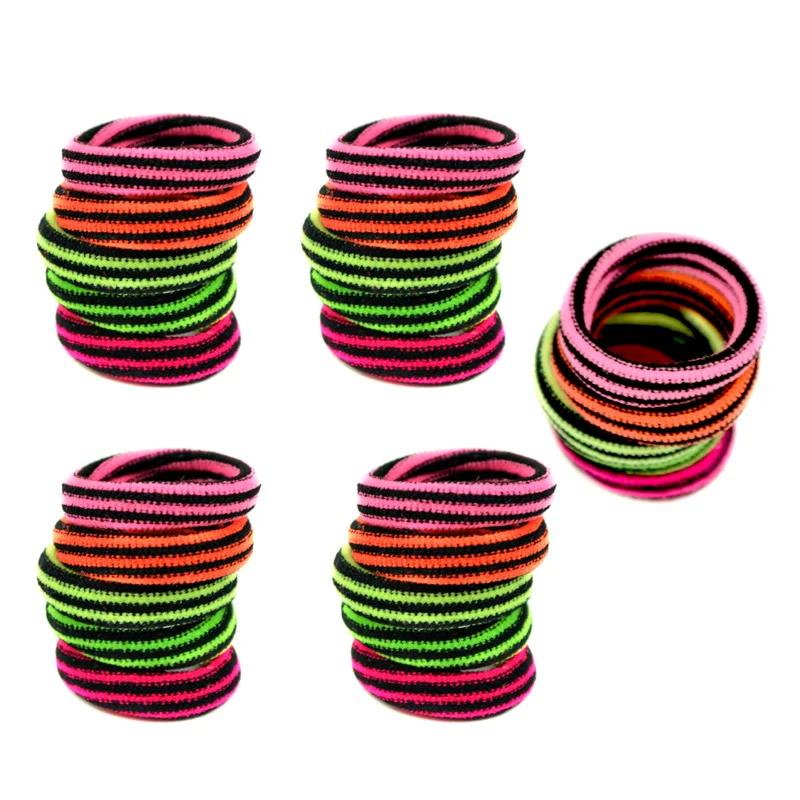 

25 pcs/lot Rubberbands Hot Cute 5 Colours 3CM Child Kids Girls Hair Holders Elastics Tie Gum Hair Accessories