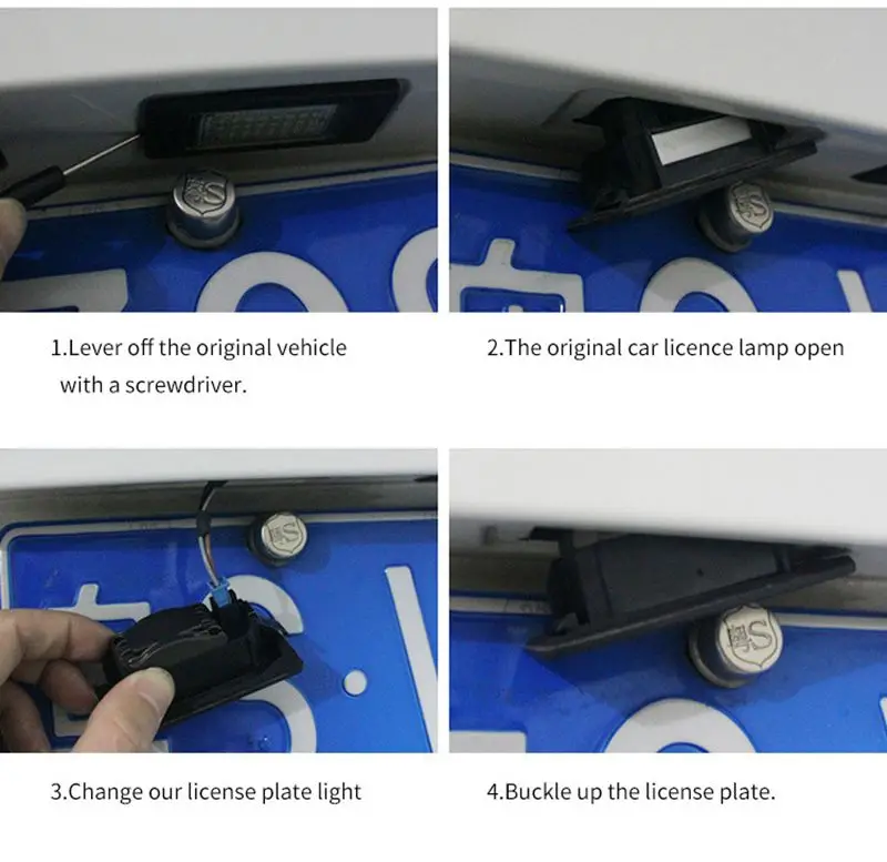 2 шт. подходит для vw t5 белый 18 светодиодный 3528 SMD автомобильный номерной знак лампы для VW/Skoda/Passat B5 Caddy T5