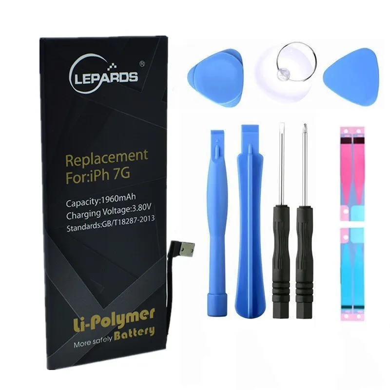 100% Original Battery For iPhone 7 Batteries Real Capacity 1960mAh With Repair Tools Kit And