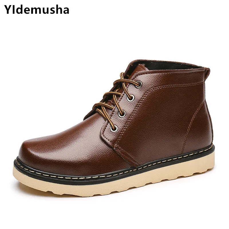 YIdemusha/2018 г. новые модные мужские ботинки осень зима Модная стильная повседневная
