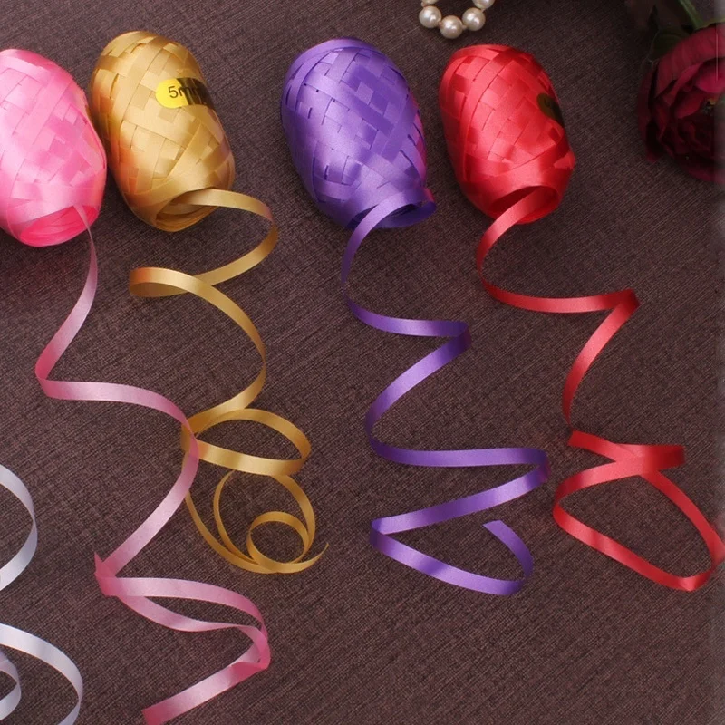 

Hot 6pcs/lot Foil Balloon Ribbon Rope Strap 5mm * 10m Party Wedding Decor Gifts Birthday Party Decoration Balloon Rope