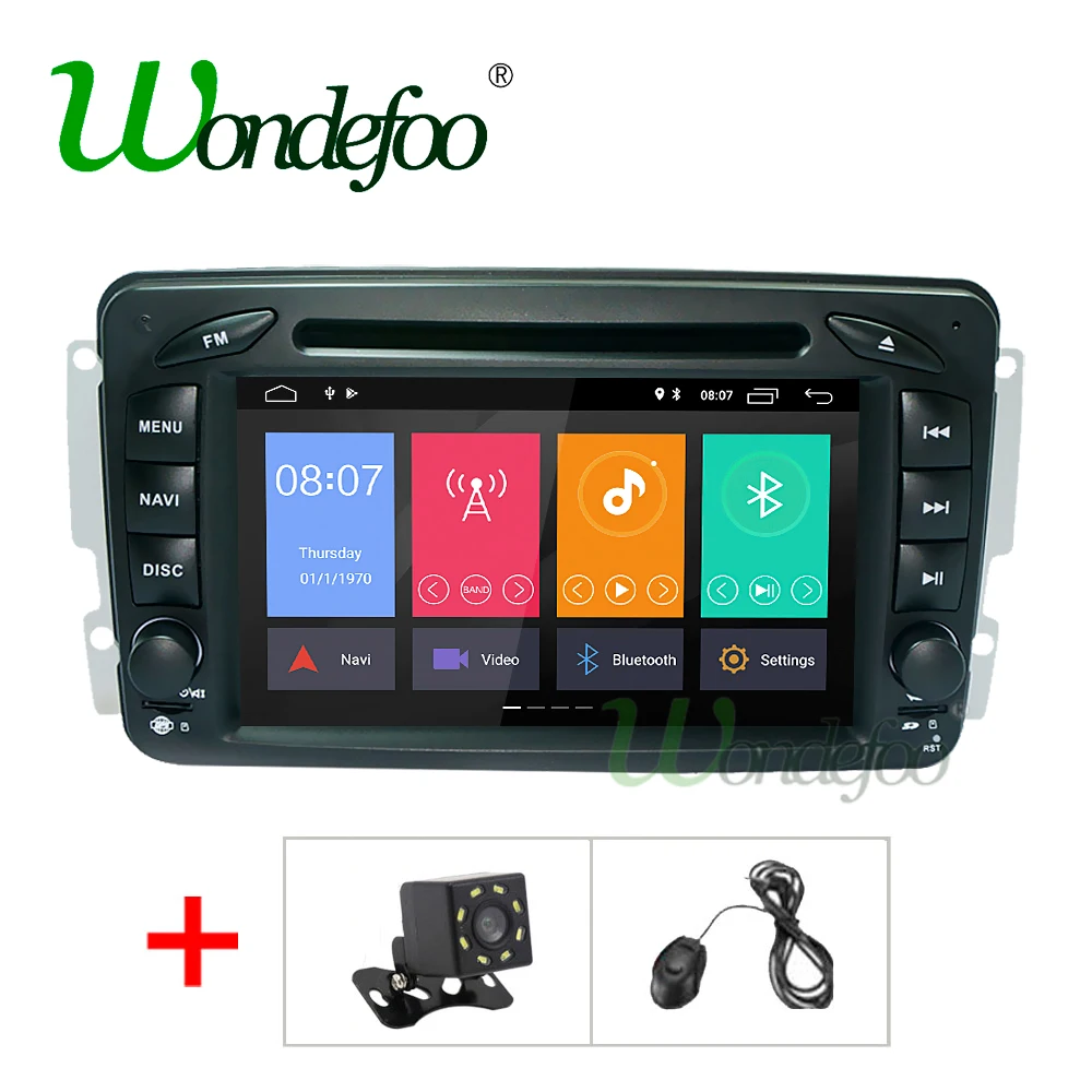 Flash Deal 2G 16G/32G Android 8.1 2 Din DVD PLAYER for Mercedes Benz W209 W203 M ML W163 Viano W639 Vito Vaneo GPS RADIO STEREO navigation 0