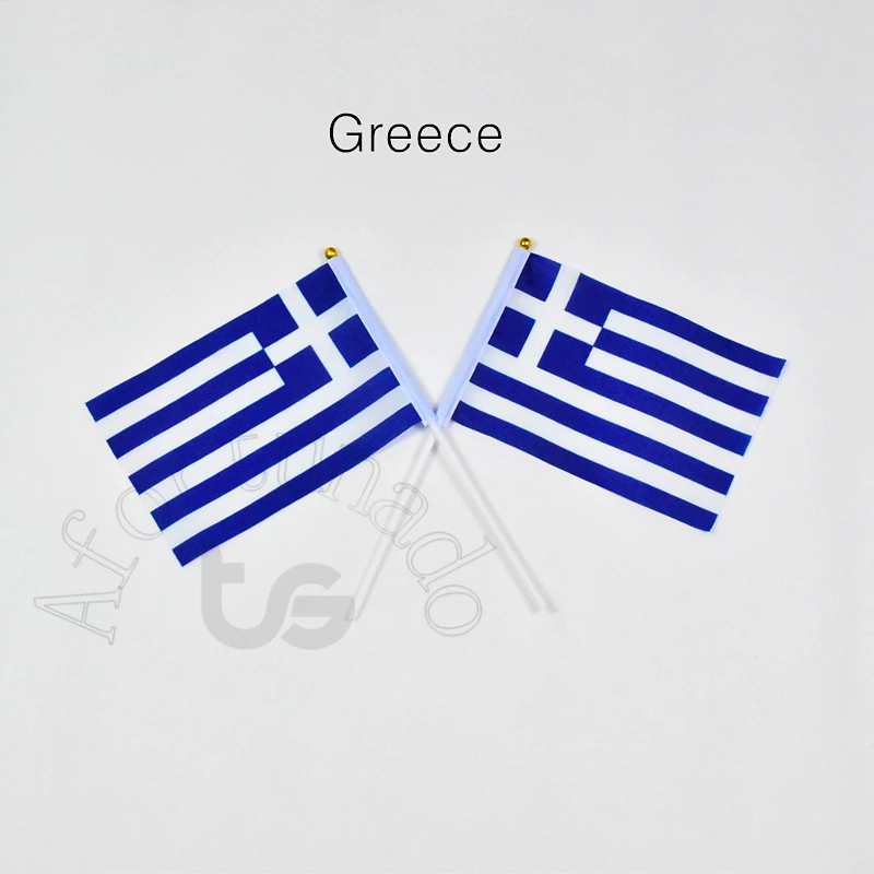 ギリシャ14 21センチメートル10個旗バナー手振り旗国旗大会 パレード パーティー ぶら下げ 装飾 Greece Flag Hand Waving Flagsnational Flag Aliexpress