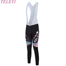 Teleyi Elroy Высокое качество лайкра для женщин Велоспорт нагрудник брюки 3D гель Pad гоночный велосипед шорты для женщин s для горного велосипеда брюки