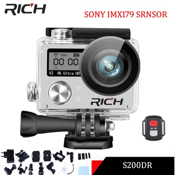 

DHL 5pcs/lot S200DR 4K Action Camera 2.0 Double LCD Display 16MP Sports WiFi Camera 30M Waterproof 170 angle HDMI sport camera