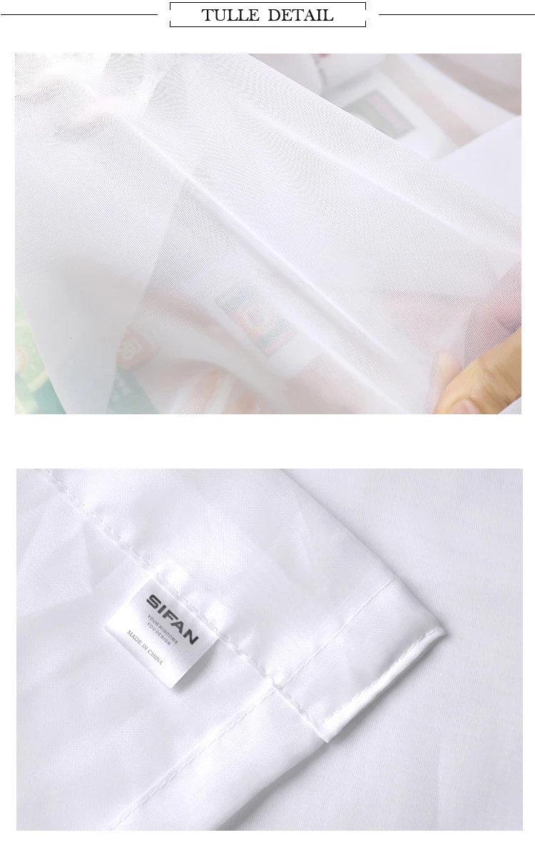Cheap Curtains Solid White Tulle Modern Curtains for Living Room Translucidus Curtains Window Sheer for the Bedroom Custom Made 12