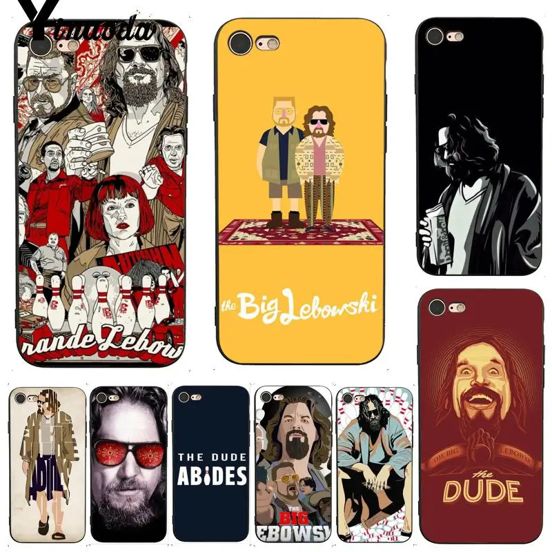 

Yinuoda For iphone 7 6 X Case Movie Film The Big Lebowski Shining Colorful Phone Case for iPhone 7 X 6 6S 8 Plus X XS XR SE 5C