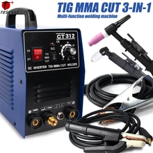 CT312 TIG/MMA/CUT TIG сварочный аппарат, инвертор 3 в 1 сварочный аппарат, 120A TIG/MMA 30A CUT, Портативное Многофункциональное сварочное оборудование