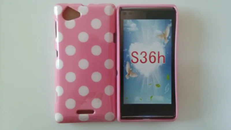 Sony Xperia L S36h Polka Dots Case (5)