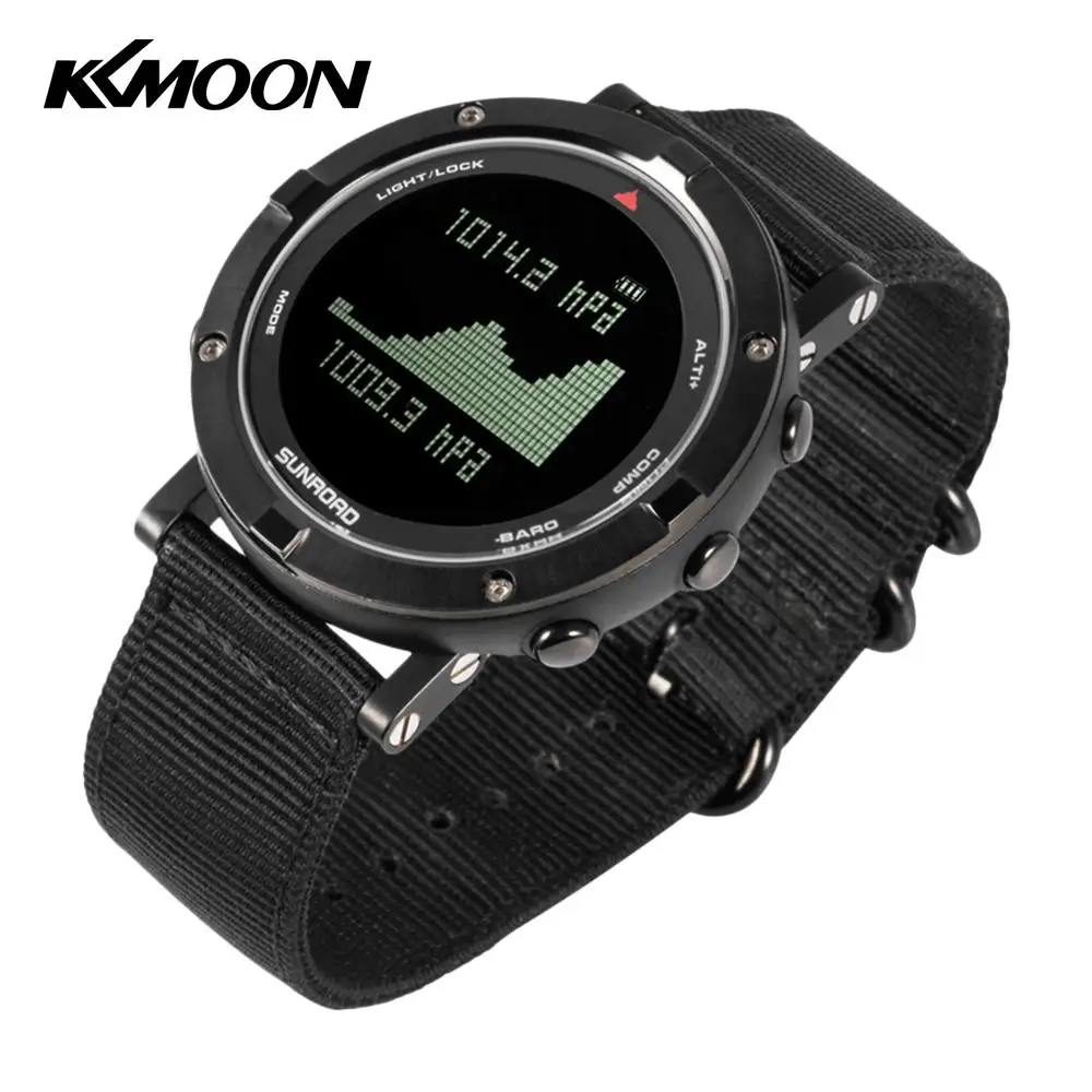 

Smart Watch Men Outdoor Digital Sports Wrist Watch Heart Rate Monitor Pedometer Watch 5ATM Waterproof with Nylon Smartwatch