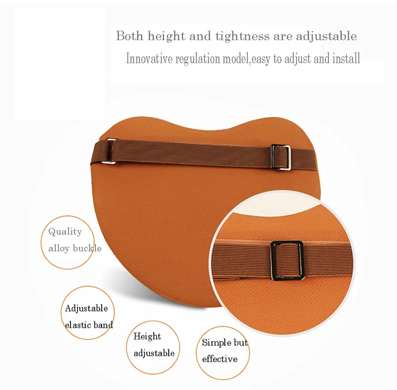 ORANGAE HEART PILLOW FOR CAR