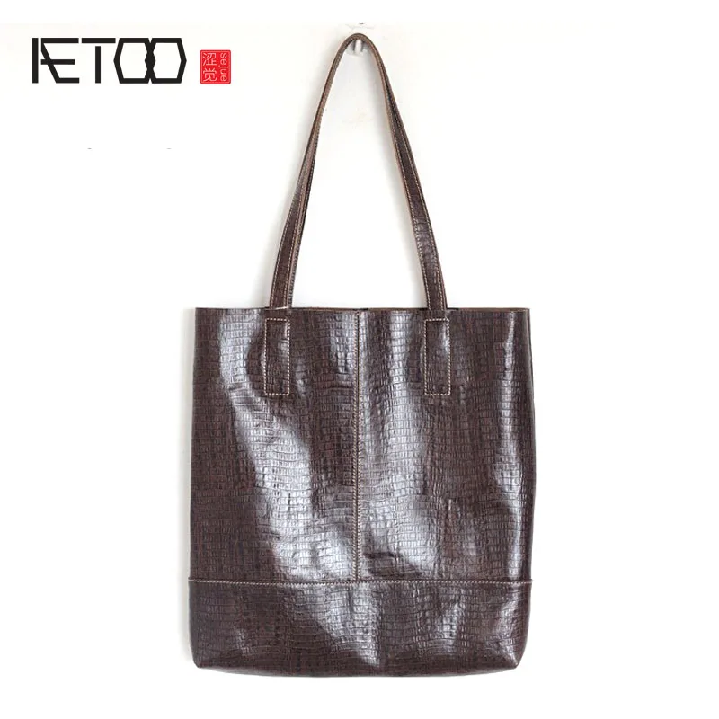 AETOO кожаная сумка 2016 осень и зима новая мода простой пакет мать мисс на плечо|leather