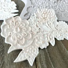 Lace Border Decor Flower Silicone Mould