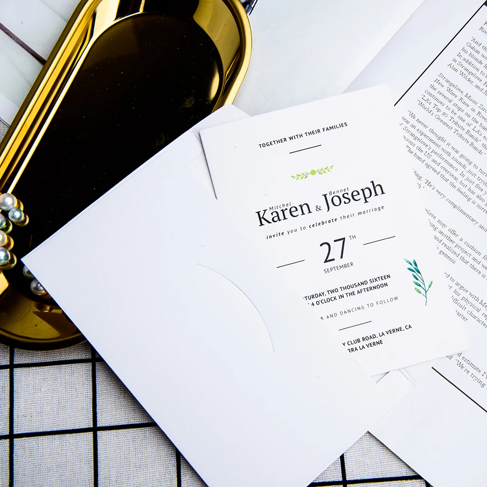  c25-Wedding Invitation Card Customized Invitation Card High-end Paper Card Table Arrangement Card s - 4.00003E+12