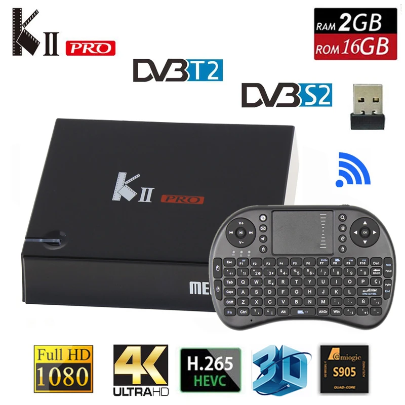 KII PRO DVB T2 Android TV Box 2GB 16GB DVB-T2 DVB-S2 Android 5.1 Amlogic S905 5.0G Dual WIFI K2 pro 4K Smart TV Box +i8 Keyboard KII PRO DVB T2 Android TV Box 2GB 16GB DVB-T2 DVB-S2 Android 5.1 Amlogic S905 5.0G Dual WIFI K2 pro 4K Smart TV Box +i8 Keyboard