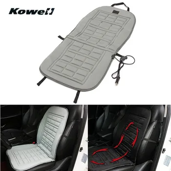 

KOWELL Universal 12V Winter Car Seat Heated Cushion Cover Case Degree Temperature Adjustable Heater Auto Driver Warmer Support