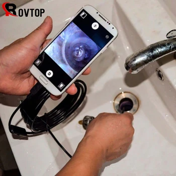Endoscope USB Android Endoscope Camera Waterproof Inspection Borescope Flexible Camera 5.5mm 7mm for Android PC Notebook 6LED