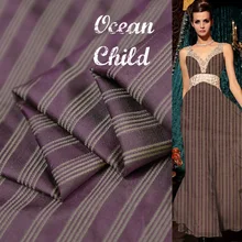 Винтажная Полосатая Шелковая ткань dupion, качественный тяжелый вечерний материал, 100 см* 150 см