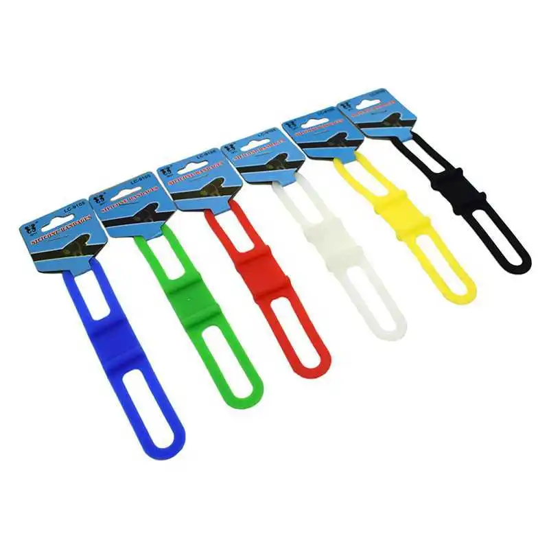 

Hot Sale Silicone Strap Mountain Road Bike Torch Flashlight Bands Bicycle Light Mount Holder Elastic Bandage Bicycle Accessories
