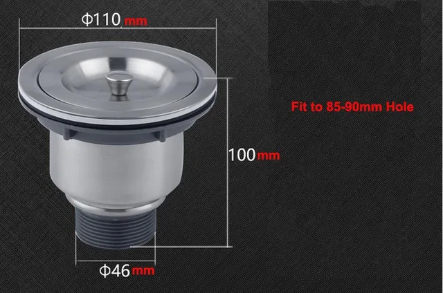 Stainless Steel Brushed Sink Drain Commercial Kitchen Basket Stainless Steel Brushed Sink Drain Commercial Kitchen Basket Strainer