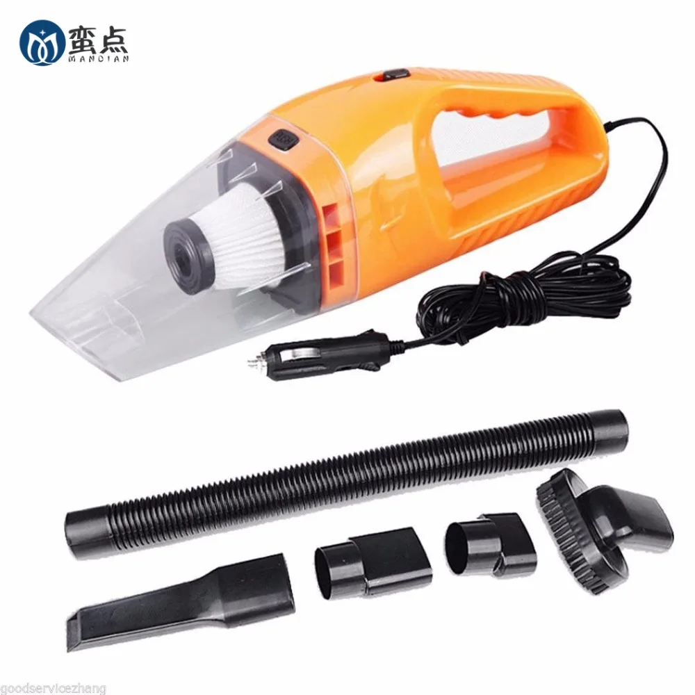 

Car Vacuum Cleaner Wet&Dry Portable Super Auto Dust Hand Vac Pet Hair Crumbs Cleaner Cyclone 120W 4000PA with 5 Meter Cable 12v