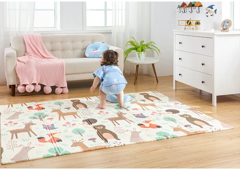 Esteira do Jogo do Bebê Infantil das Crianças do Quarto Quarto do Bebê Infantil Brilhante Xpe Enigma Mat Espessamento Tapete do Bebê Mat Bebê Engatinhando Pad Dobrável Tapete 31 High Quality children mat