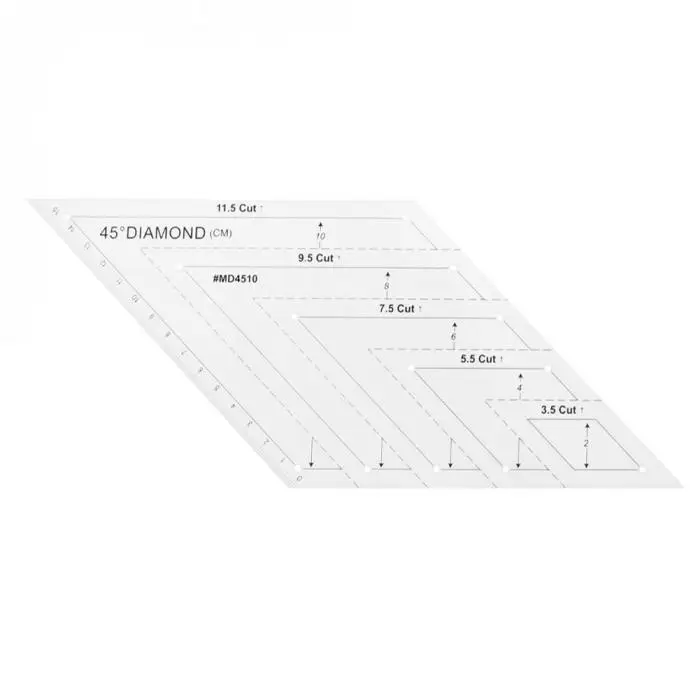 4 шт./компл. лоскутное шитье шаблон комплект линеек трафарет со стразами Класс линейка P7Ding