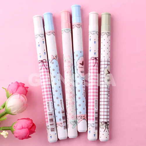 

1PC Kawaii design pencil leads Fresh girl stationery pencils lead refill Office esolor material School supplies (ss-1275)