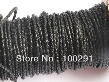 

3MM~100m/lot black leather cords hot on sale (FREE SHIPPING) MWN8954