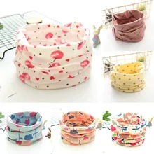 Демисезонный хлопковый Детский шарф мягкий печатных Для детей Шарф Цветочный для маленьких мальчиков девочек Шарфы Воротник уплотнительное кольцо шейный платок