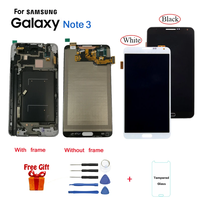 Сменный ЖК экран AMOLED для Samsung Galaxy Note 3 N900 N9005 модуль дисплея SAMSUNG III N9008 N900U|Экраны