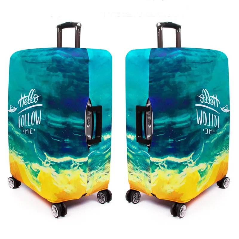 JULY'S SONG Trolley Case Suitcase Dust Cover Travel Accessories Elastic Fabric Luggage Protective Cover Suitable18-32 Inch JULY'S SONG Trolley Case Suitcase Dust Cover Travel Accessories Elastic Fabric Luggage Protective Cover Suitable18-32 Inch
