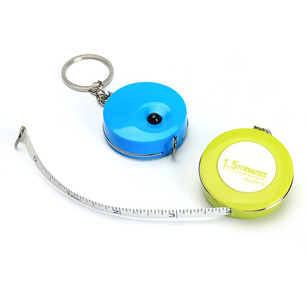 

1.5M Mini Retractable Tape Measure Ruler Key Chains Portable Pull Ruler Keychain Creative Keyrings Gift Useful Tool Ketchains