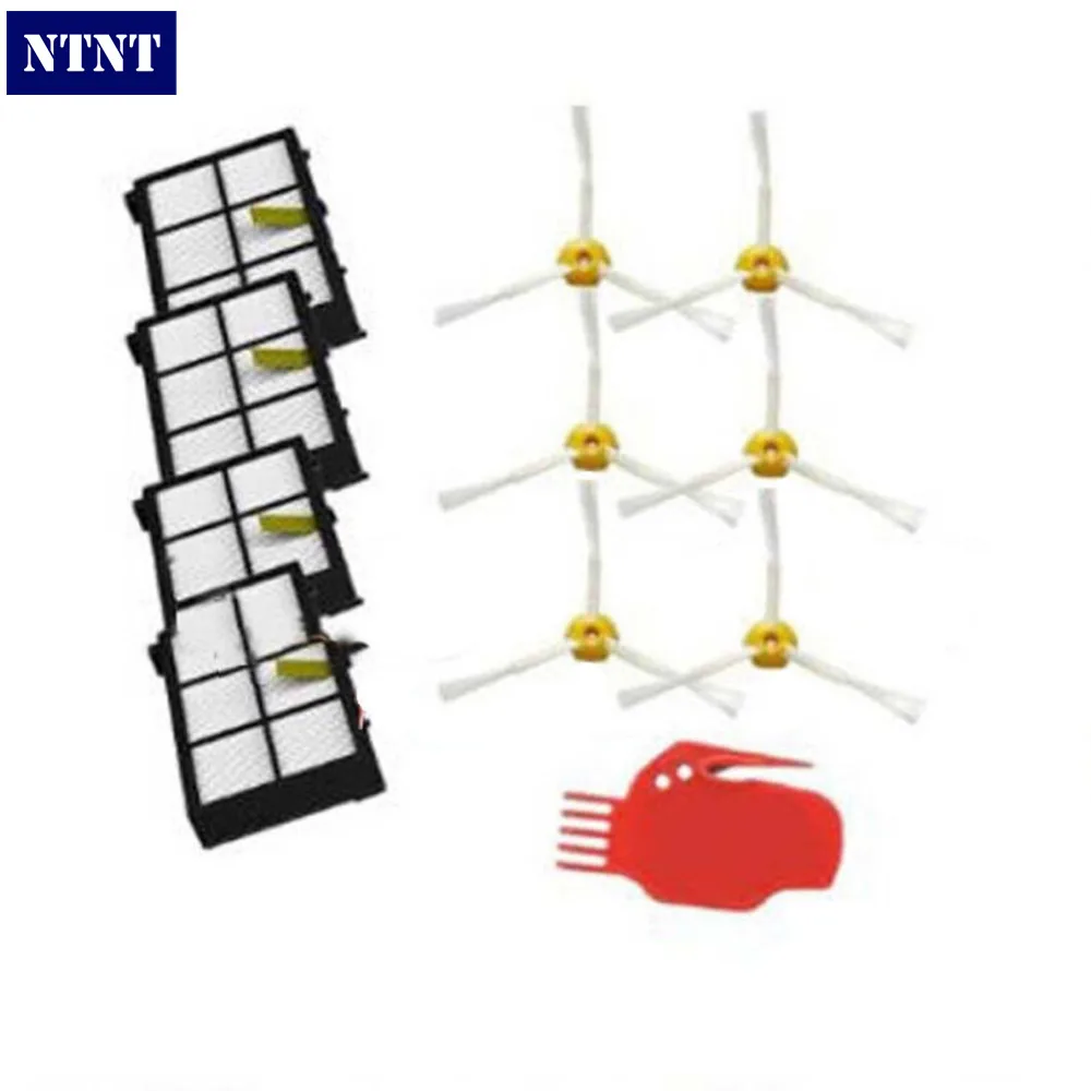 

NTNT Free Post New 4 Hepa filters & 6 side brush Tool kit For iRobot Roomba 800 series 880 870