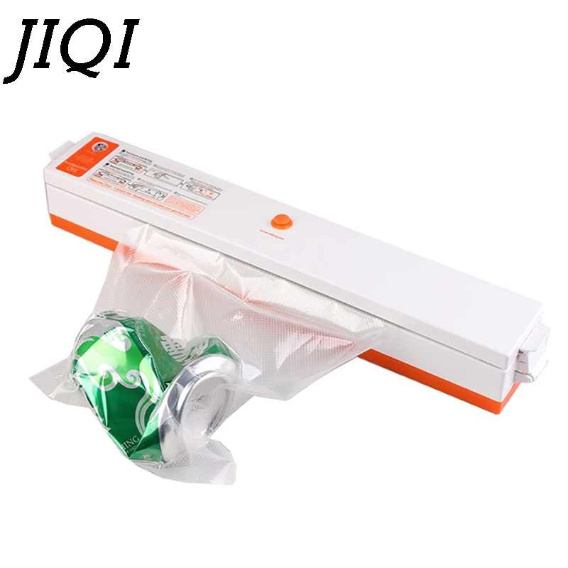 JIQI миниатюрная вакуум-закаточная машина электрическая закаточная машина для пищевых продуктов пластиковая упаковочная пленка упаковщик для колбасы кофе с мешками 110 В 220 в ЕС и США