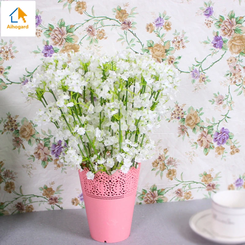 1 головка DIY искусственный гипсофила цветок искусственная ткань пластиковое