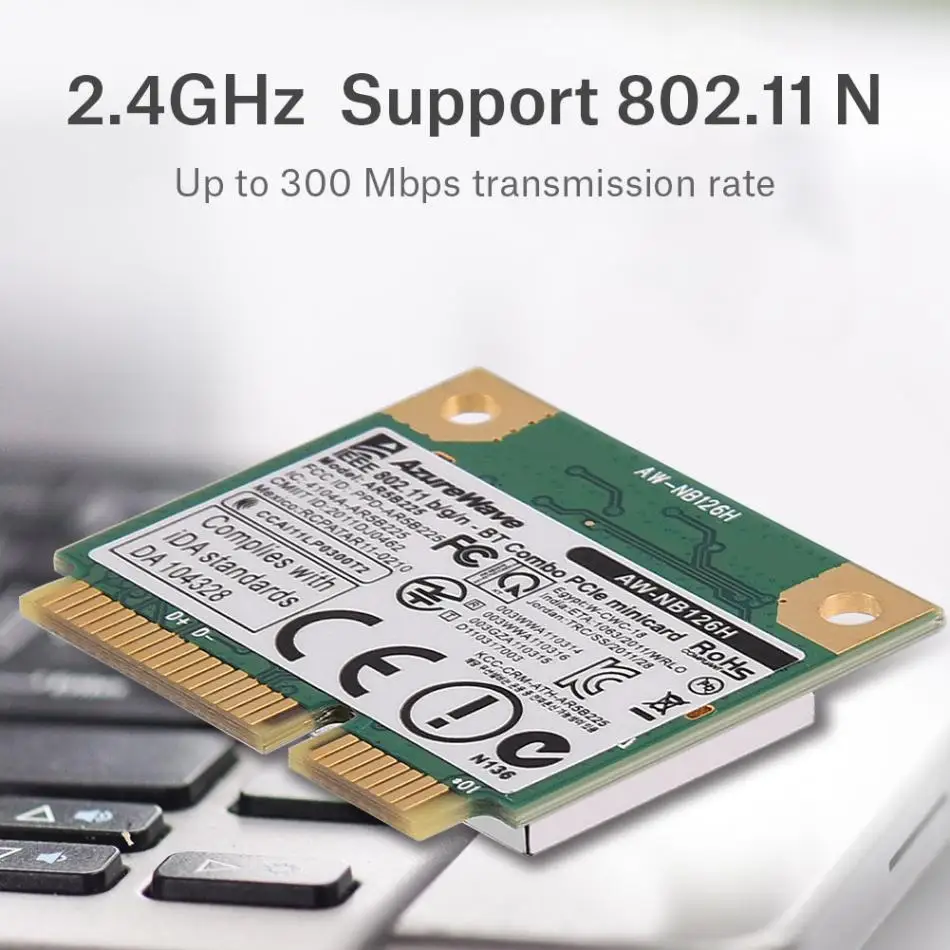 2,4G Bluetooth wifi сетевая карта для мини PCI-E 2 в 1 беспроводная карта для мини PCI-E слот для карт для DELL Asus Toshiba BenQ