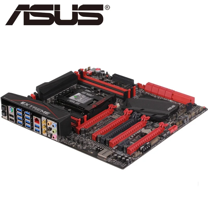 Материнская плата Asus RAMPAGE V EXTREME для настольных ПК X99 Socket LGA 2011-V3 i7 X DDR4 128G ATX UEFI биос оригинальная б/у материнская плата в продаже