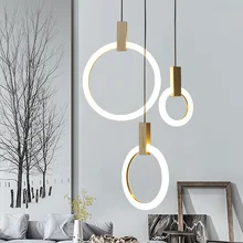 Villa Stairs Led Pendant Lights Acrylic Circles Lustre Pendant Light Wood Pendant Lamp Led Drop Light Hang Lamp Suspend Lamp italy new design lollipops pendant light colorful glass shades hanging lamp lustre g9 led pendant lamp luminaria suspend lamp